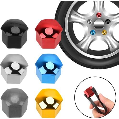 21mm Protection Caps Anti-Rust Auto Hub Screw Cover Bolt Rim 20 PCS Dust Proof Universal Car Wheel Nut Caps
