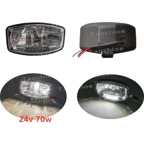 1pc 24V 70W 9inch White Driving Light with LED +H7 bulbs For Volvo Truck Front fog lights For Scania Top lights For Iveco Truck