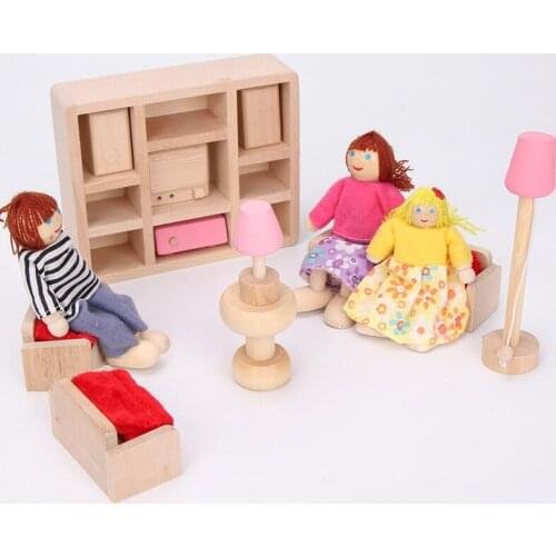 14Pcs Miniature dollhouse Furniture Toy Set Pink Classroom Dollhouse Miniature For Kids Simulation Furniture Toys Pretend Dolls