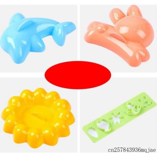 30Sets Dolphin Rabbit Sushi Molds Baby Rice Dough Mould Childrens Lunch Mold Kitchen Gadgets