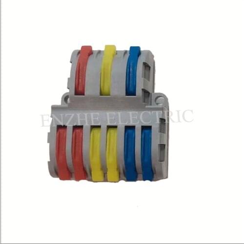 50pcs SPL-63 Quick connector Fast multi-function wire connecting artifact splicing one to open the docking terminal