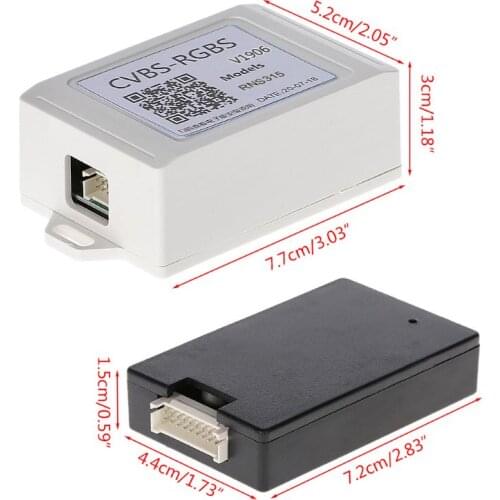 Car Backup Camera CVBS to RGBS Converter Adapter Decoder for RNS315 Auto Tools