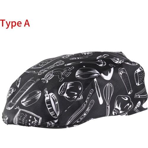 Women Men Chef Hat Fast Food Restaurant Waiter Beret Striped/Solid Color Forward Mesh Visors Cap Cosplay Chef Visors Party Hats