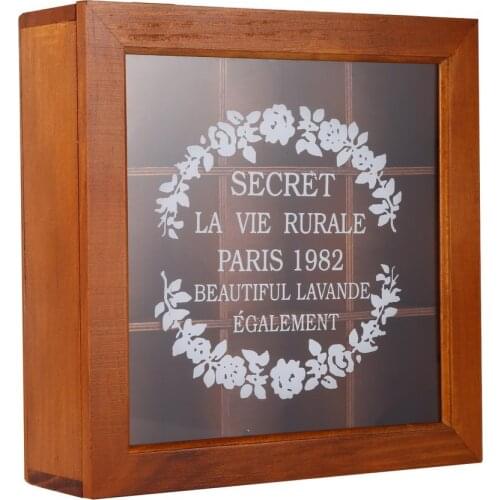 Vintage Design Wooden Tea Storage Box 9 Grid Storage Box Plant Box Groceries Storage Desktop Storage Box Home Ornament