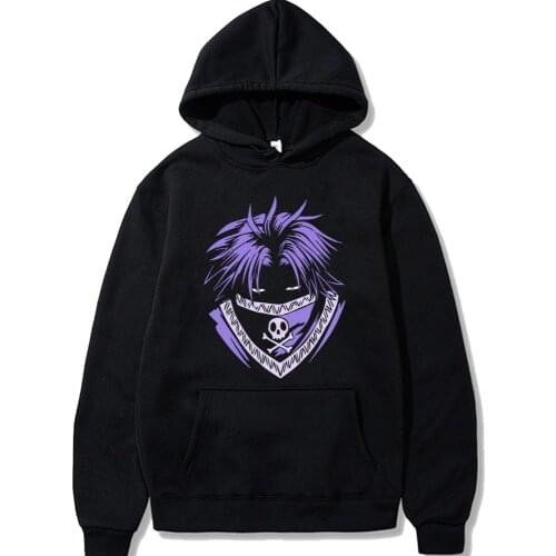 Feitan HXH Casual Hoodie Men Clothes Hunter X Hunter Togashi Yoshihiro Japanese Anime Streetwear Casual Sweatshirts