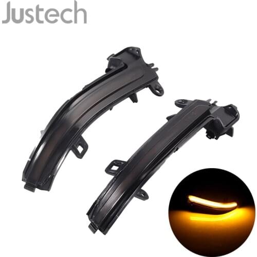 Justech 2Pcs Dynamic Side Mirror Turn Signal LED Indicator Lights DC 12V Car Light Fit For BMW F30 F31 63137280771 63137280772