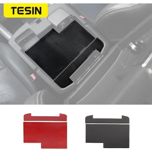 TESIN Gate Slot Mat for Dodge Ram 1500 Car Armrest Box Groove Mats Pad for Dodge Ram 1500 2010-2015 Car Interior Accessories