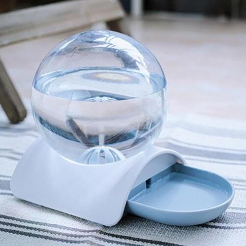 Round Ball Small Pet Teddy Pomeranian Feeder Portable 2.8L Large Capacity Dog Cat Water Bowl Drink Fountain Dispenser Pet Supply