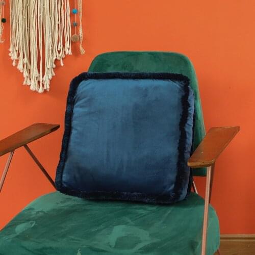 Multi-functions Solid Color Seat Cushion with Tassels Thickened Sofa Window Chair Throw Pillow Warm Tatami Mattress Butt Pads