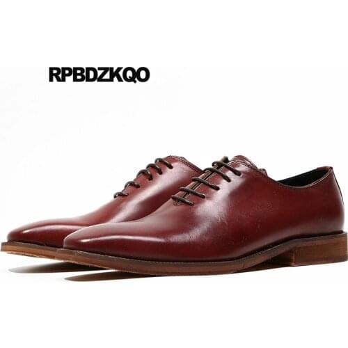 Runway Burgundy Men Formal Wedding Shoes Elegant Brand Dress High Quality Black Square Toe Oxfords New Business Office Italian