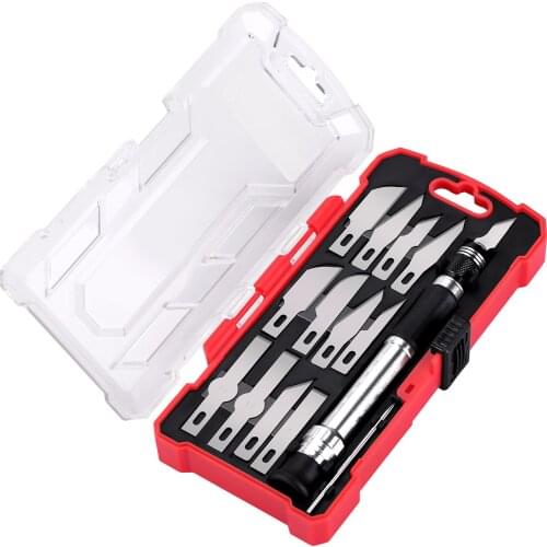 13Pcs Wood Carving Hand Chisel Set Cutter Pen Knife Sculpting Knives Woodworking Carpenter Tools Set Repair DIY Cutting Tool