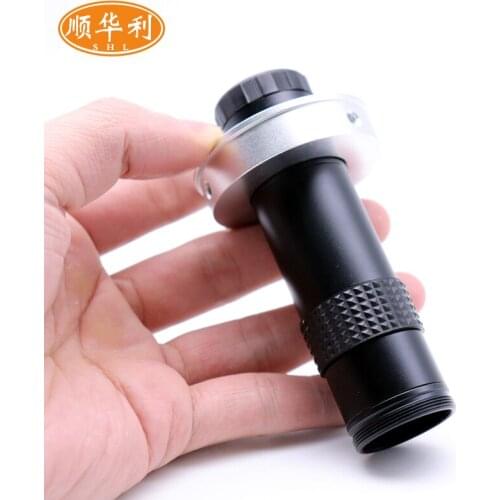 Continuous Zoom Mini Optical Zoom Microscope Lens ML15 Portable 100x Industrial Mechanical Vision Lens