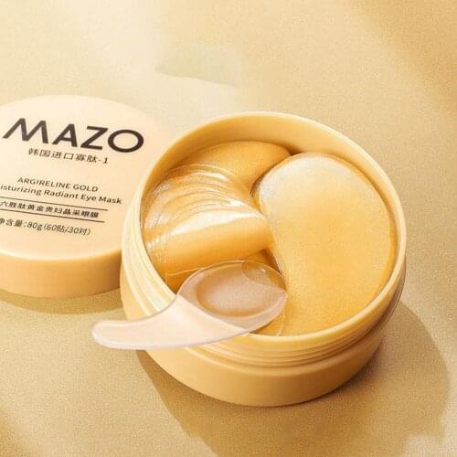 Hexapeptide Eye Mask Patches Under Eye Anti Age Wrinkle Moisturizing Sodium Hyaluronate Skincare Female Dark Circles Removal Set