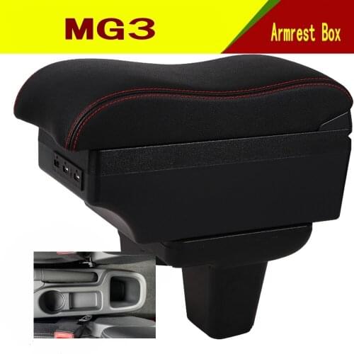 For MG3 Armrest Box Center console central Store content Storage box with cup holder products Arm Rest right driving
