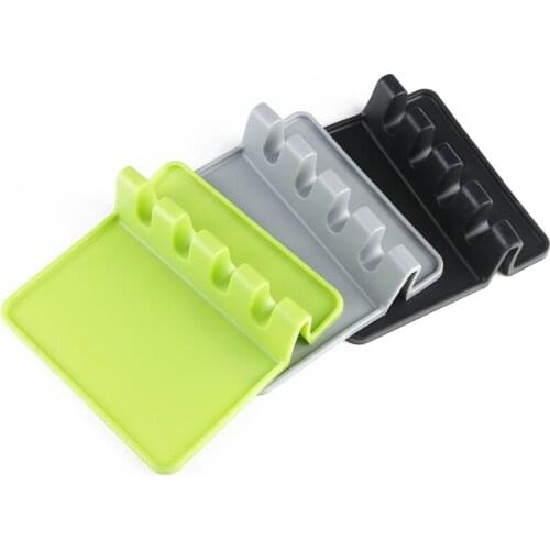 A2698 silica gel spoon pad silicone spoon holder shelf silica gel spoon spatula meal pad
