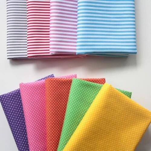 Printed Dots Wave Baby Cotton Quilting Fabric by half meter for DIY Sewing Bed Sheet Dress making cotton fabric 50*148cm