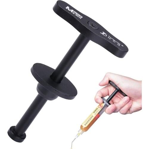 Aluminum Alloy Solder Flux Needle Booster Syringe Pusher Welding Oil Solder Paste UV Solder Mask Ink Propulsion Tools