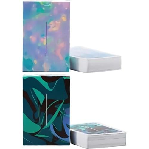 E9LE Simple Style Playing Cards Newest Fluid Flower Cut Poker Family Party Board Game