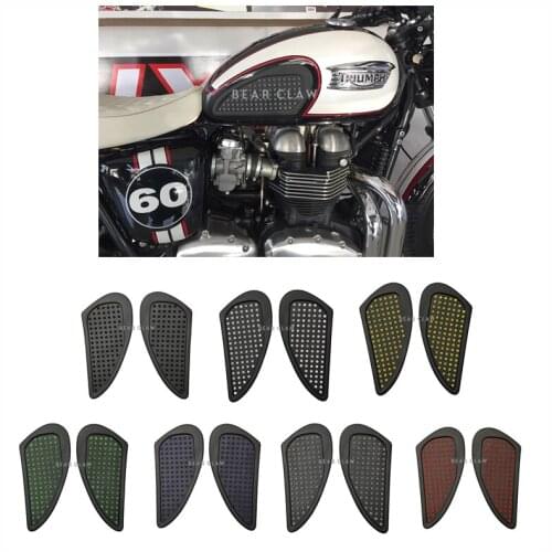 For Triumph Bonneville 2001-2015 Motorcycle Tank Traction Pad Side Gas Knee Grip Protector Anti slip sticker
