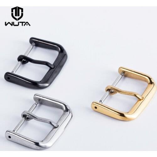 WUTA Hight Quality 1PCS Stainless Steel Pin Buckle for Apple Watch 38/42mm Solid Metal Watch Strap Clasp DIY Leather Accessories