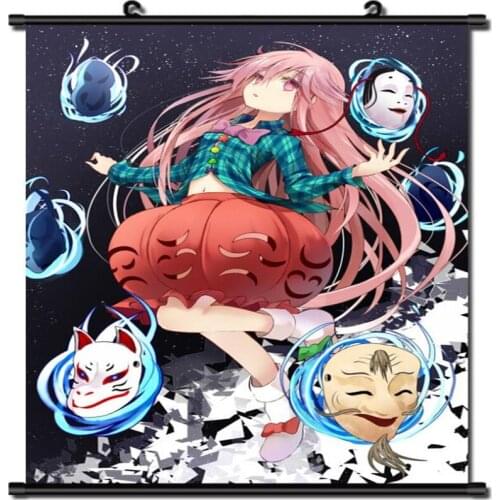 Japanese Decorative Pictures Anime TouHou Project Hopeless Masquerade Hata no Kokoro Home Decor Wall Scroll Poster