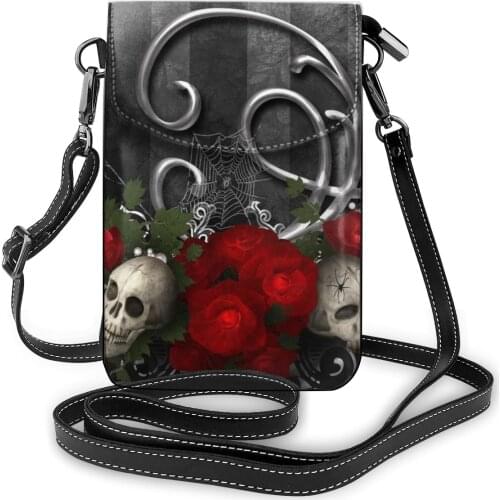 NOISYDESIGNS 2021 Trend Womens Gothic Pattern Bags PU Leather Shoulder Crossbody Bag Ladies Daily Female Shopper Phone Purses