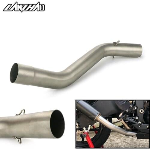 ZX-10 Motorcycle Exhaust Pipe Middle Link Connector Stainless Steel Accessory for Kawasaki ZX10 2008 2009 2010