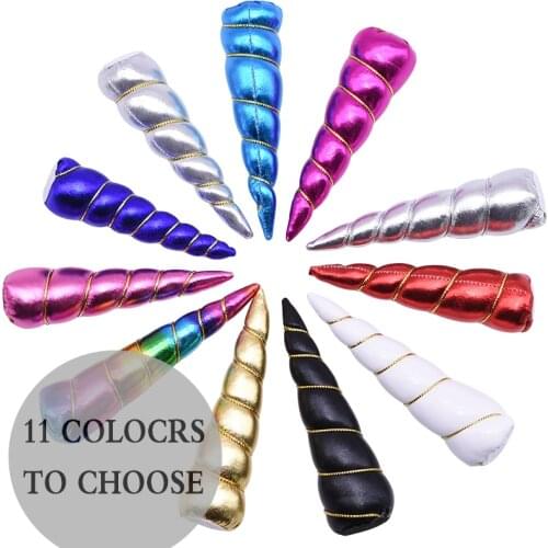 1/3/6pcs Unicorn Horn Hair Accessories Headwear DIY Fashion Accessory No Hair Pin for Headband Photo Props Unicorn Party Decor