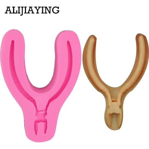 M1276 1Pcs Home tools Pliers Fondant Silicone molds Sugarcraft mold cake decorating tool chocolate moulds cake stencil