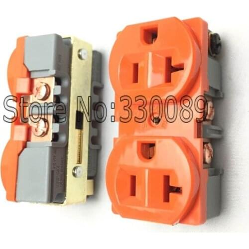 10 pieces pure copper 20A AC US version Receptacles Wall Outlet Power Distributor
