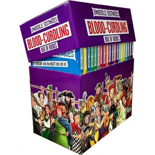 20 Books box set Horrible Histories Blood-Curdling primary school Popular history story book picture bridge book kids 8-12 years