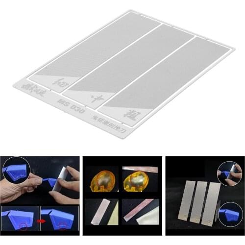 3 in 1 Stainless Steel Model Sanding Polishing File Board Plastic Hobby Craft Grind Tools