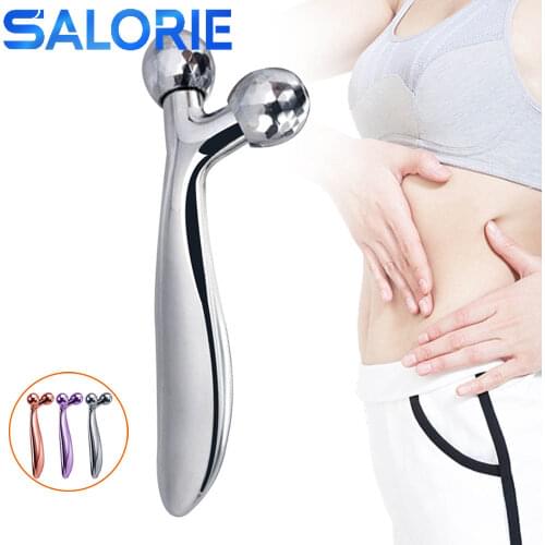 3D Face Massage Roller 360 Rotate Full Body Shape Massager Y Shape Facial Massage Tool Face Lifting Wrinkle Remover Masajeador