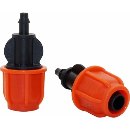 50 pcs Thumb Barbed 4/7mm to 8/11mm Hose Straight Connector Garden Water Irrigation Greenhouse System Fittings