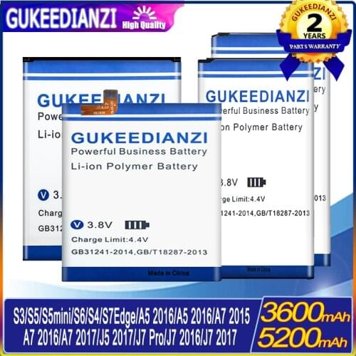 Battery For Samsung Galaxy S3 S4 S5 S7 mini Edge SIV/J5 J7 2016 2017/A5 A7 2016 2017/I9300 G900 G920 J510 G935 I9500 A520 A510