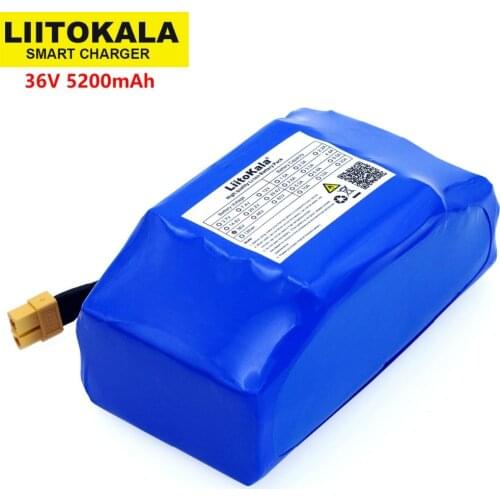 36 v 5.2Ah 5200 mah high flow 2-wheel electric rollers even balancing lithium battery pack for self-balancing fits 6,5 "7"