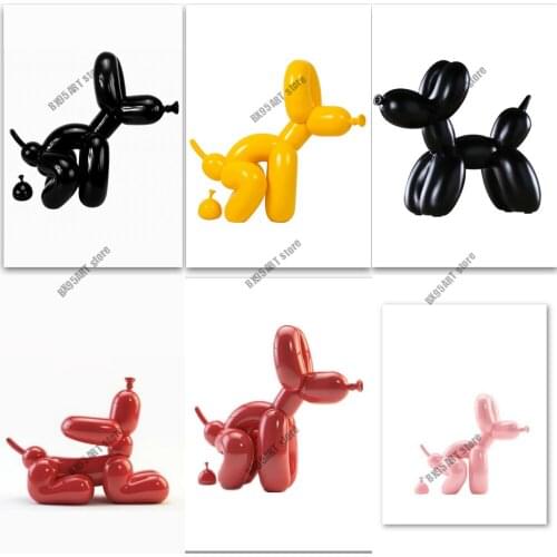 Diamond Painting Funny Toilet Abstract Balloon Dog Cross Stitch Kits Diamond Embroidery Full Square Drill Mosaic Room Decoration