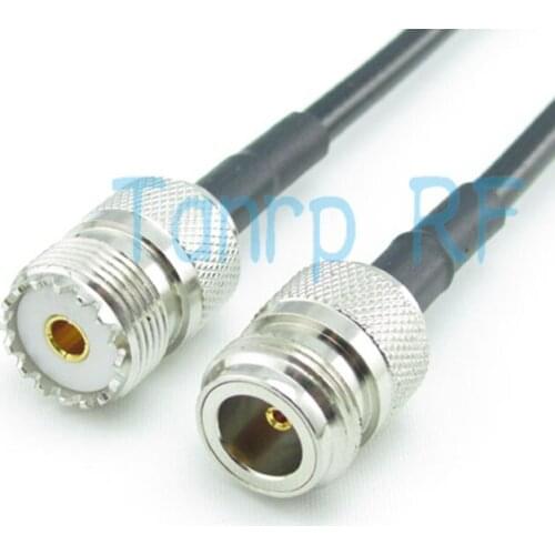 Free shipping! 50CM N female to UHF female jack RF connector Pigtail coaxial jumper cable 20INCH RG58 extension cable