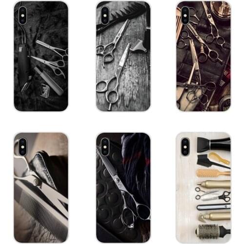 For Xiaomi Redmi Note 3 4 5 6 7 8 Pro Mi Max Mix 2 3 2S Pocophone F1 Accessories Cases Covers Hair Stylist Scissors Brush switch