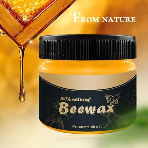 Wood Seasoning Beewax Multipurpose Furniture Care Polish Cleaner for Floor Tables Cabinets Easy to Use JS22