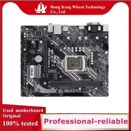 For ASUS PRIME H410M-A Motherboard Socket LGA 1200 DDR4 SATA3 For Intel H410 Original Desktop Used Mainboard