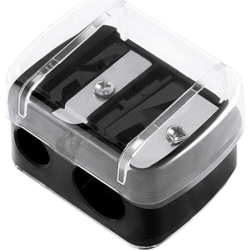 Eyebrow Pencil Knife Edge Red Pencil Sharpener Lip Pen Eyeliner Pencil Sharpener Double Hole Pencil Sharpener