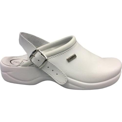 LEATHER WORK SOCKET WHITE