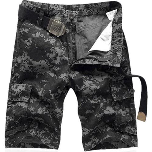 Summer 2021 Outdoor Hiking Cargo Men Baggy Camouflage Cotton Tactical Tooling Army Military Short Climbing Shorts Bermuda Homme