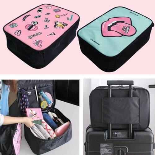 Multifunction Unique lips print Travel Cosmetic Bag For Women Makeup Bags Toiletry Organizer Female Waterproof Storage Cases