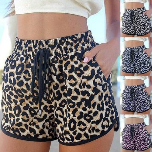Summer Fashion Summer Women Leopard Print Trousers European & American Charming Sexy Ladies Casual Short Feminino Shorts