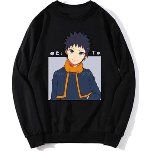 Fresh Style Uchiha Obito Funny Anime Hoodie Casual Unisex Men Fleece Sweater Sweatshirt Streetwear