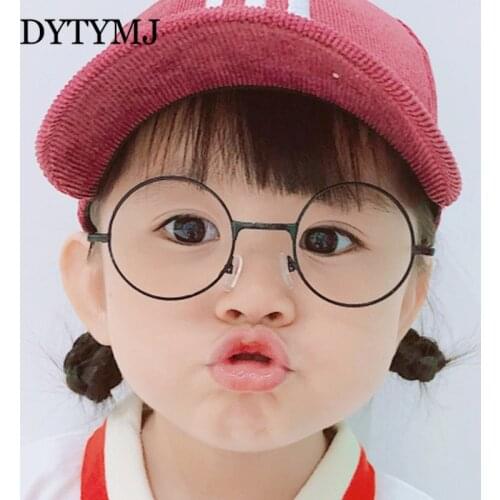 DYTYMJ Round Sunglasses Children Cute Small Sunglasses for Kids Luxury Brand Glasses for Boy/Girl Mirror Vintage Oculos De Sol
