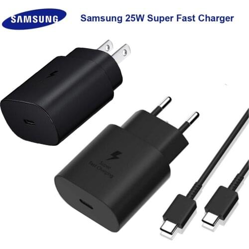 Original Samsung Note 10 5G 25w Charger Surper Fast Charge Usb Type C Pd PPS Quick Charging EU For Galaxy Note 20 Ultra S20