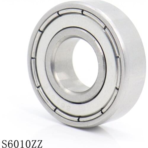 S6010ZZ Bearing 50*80*16 mm ( 1PCS ) ABEC-1 S6010 Z ZZ S 440C Stainless Steel S6010Z Ball Bearings